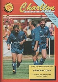Charlton Athletic v Swindon Town 25-Aug-1990