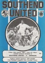 Southend United v Swindon Town 30-Aug-1985