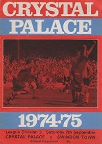 Crystal Palace v Swindon Town 07-Sep-1974