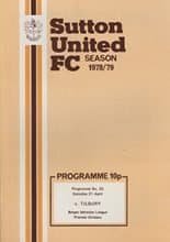 Sutton United v Tilbury 21-Apr-1979