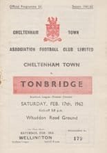 Cheltenham Town v Tonbridge 17-Feb-1962