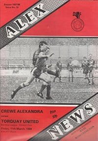 Crewe Alexandra v Torquay United 11-Mar-1988