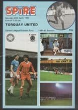 Chesterfield v Torquay United 20-Apr-1985