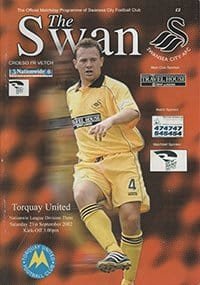 Swansea City v Torquay United 21-Sep-2002