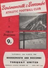 Bournemouth and Boscombe Athletic v Torquay United 23-Mar-1968