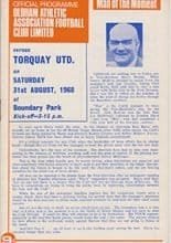 Oldham Athletic v Torquay United 31-Aug-1968
