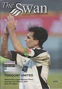 Swansea City v Torquay United 07-Feb-2004