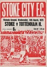 Stoke City v Tottenham Hotspur 14-Mar-1973