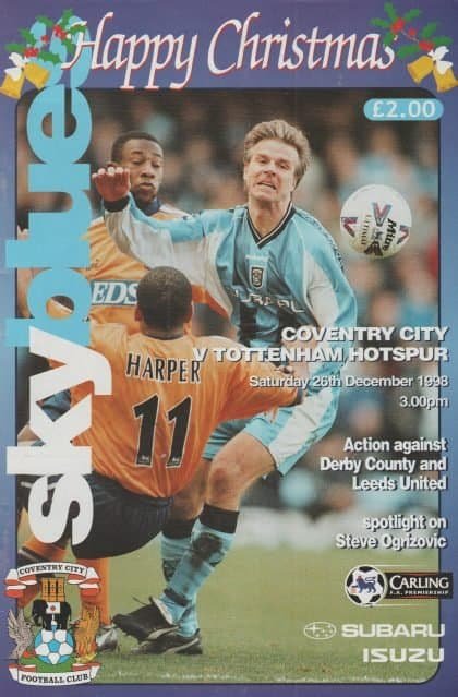Coventry City v Tottenham Hotspur 26-Dec-1998