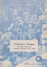 Leyton Orient v Tottenham Hotspur 27-Oct-1962