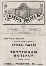 Crystal Palace v Tottenham Hotspur 02-May-1960