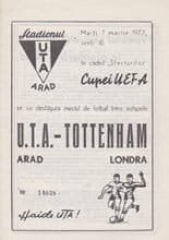 UTA Arad v Tottenham Hotspur 07-Mar-1972