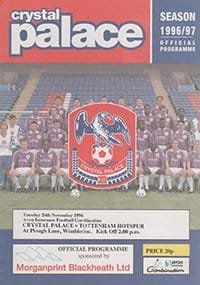 Crystal Palace Reserves v Tottenham Hotspur Reserves 26-Nov-1996