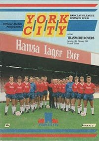 York City v Tranmere Rovers 18-Feb-1989