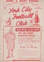 York City v Tranmere Rovers 21-Oct-1961