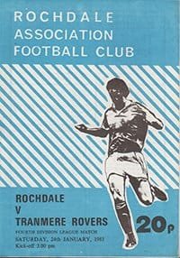 Rochdale v Tranmere Rovers 24-Jan-1981