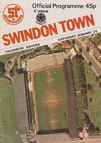 Swindon Town v Tranmere Rovers 26-Jan-1985