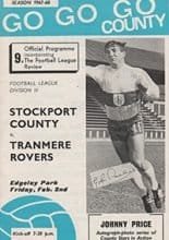 Stockport County v Tranmere Rovers 02-Feb-1968