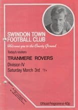 Swindon Town v Tranmere Rovers 03-Mar-1984