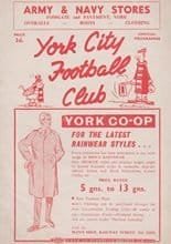 York City v Tranmere Rovers 05-Dec-1960