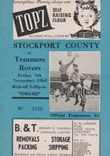 Stockport County v Tranmere Rovers 06-Nov-1964
