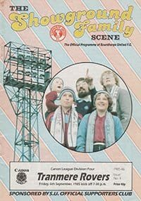 Scunthorpe United v Tranmere Rovers 06-Sep-1985