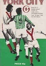 York City v Tranmere Rovers 07-Sep-1976