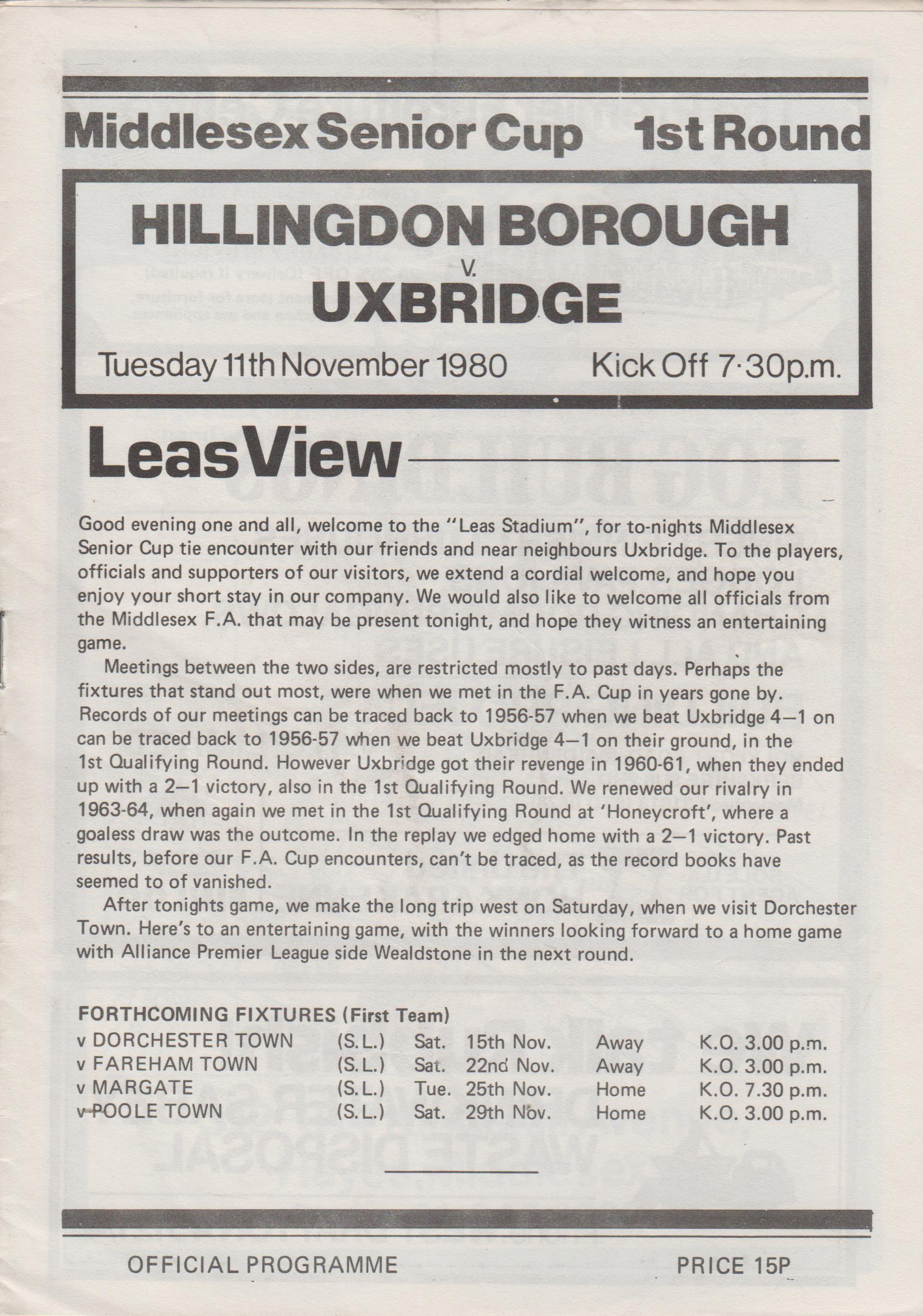 Hillingdon Borough v Uxbridge  11-Nov-1980