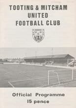 Tooting & Mitcham United v Uxbridge 17-Jan-1981