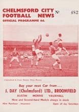 Chelmsford City v Vejle Boldklub 21-Oct-1964