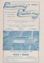 Scunthorpe United v Walsall 13-Oct-1964