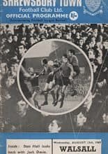 Shrewsbury Town v Walsall 13-Aug-1969