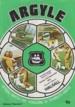 Plymouth Argyle v Walsall 13-Sep-1977