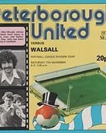 Peterborough United v Walsall 17-Nov-1979