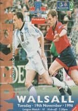 York City v Walsall 19-Nov-1996