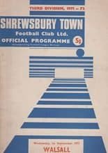 Shrewsbury Town v Walsall 01-Sep-1971