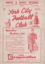 York City v Walsall 22-Nov-1958