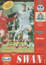 Swansea City v Walsall 27-Feb-1996