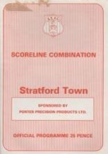 Stratford Town v Walsall 28-Nov-1990