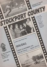 Stockport County v Walsall 02-Nov-1979