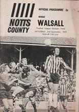 Notts County v Walsall 02-Sep-1972