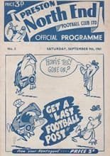 Preston North End v Walsall 09-Sep-1961