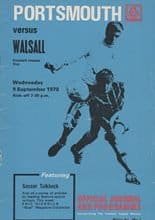 Portsmouth v Walsall 09-Sep-1970
