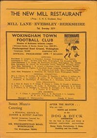 Wokingham Town v Walton & Hersham 27-Nov-1976