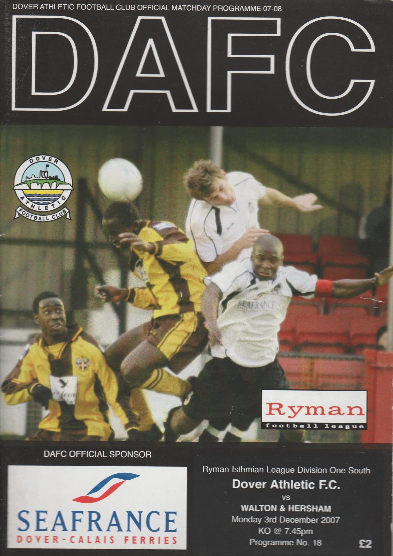Dover Athletic v Walton & Hersham 03-Dec-2007