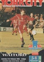 York City v Watford 21-Feb-1998