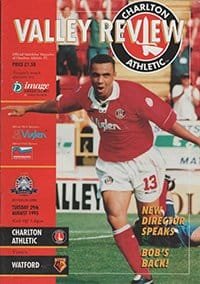 Charlton Athletic v Watford 29-Aug-1995