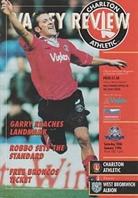 Charlton Athletic v West Bromwich Albion 20-Jan-1996