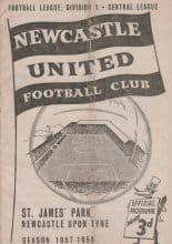 Newcastle United v West  Bromwich Albion 21-Dec-1957