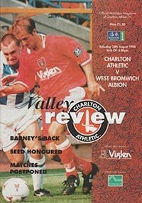 Charlton Athletic v West Bromwich Albion 24-Aug-1996